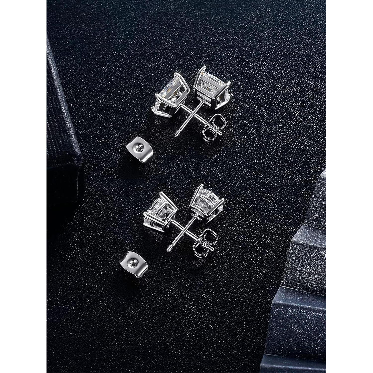 Pendientes de Stud MDFUN 6 Pares Acero Inoxidable Hipoalergénicos