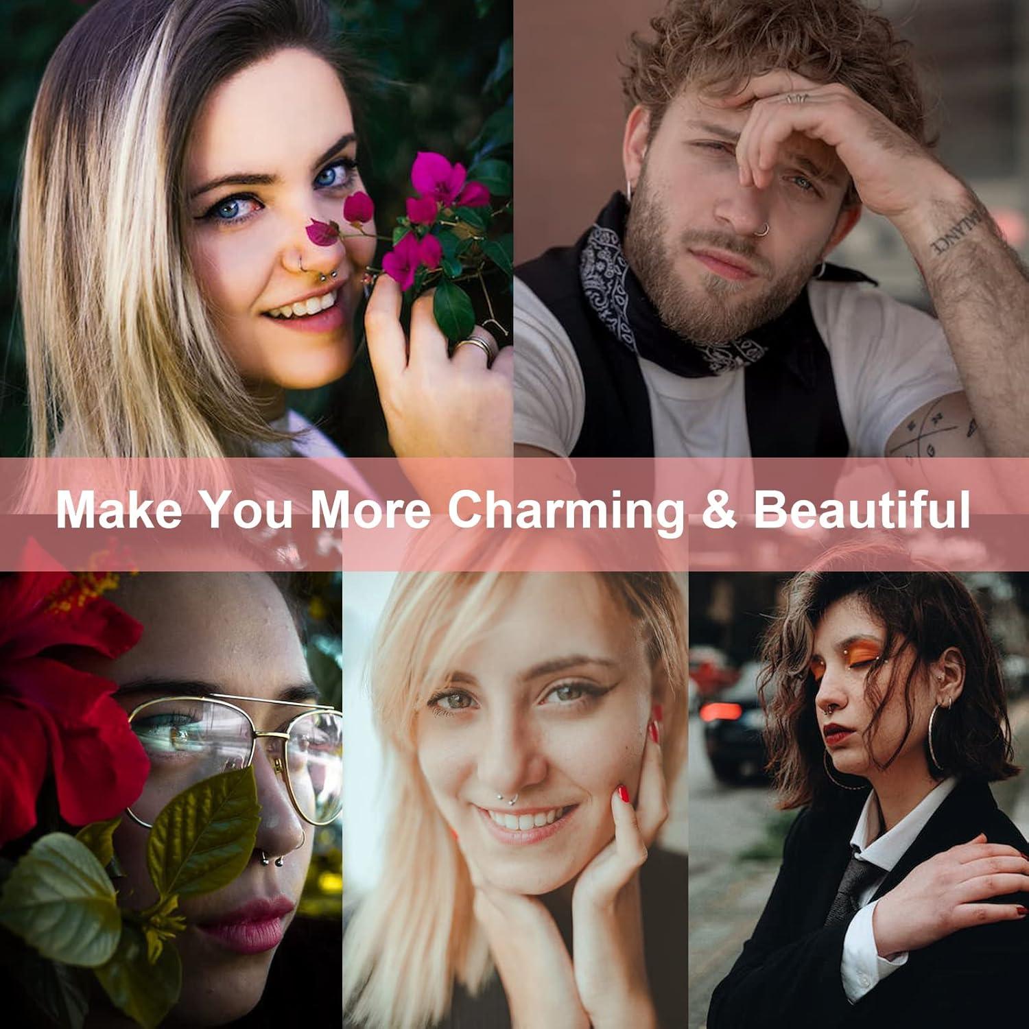 Kit de Perforación de Nariz Lyuxzad 18 Piezas Autopercutánea