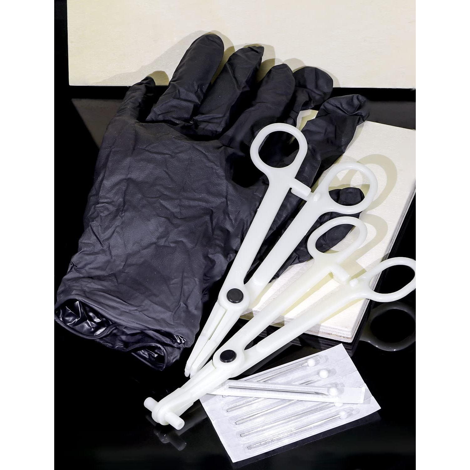 Kit de Perforación de Orejas Vsnnsns Acero Quirúrgico 16G