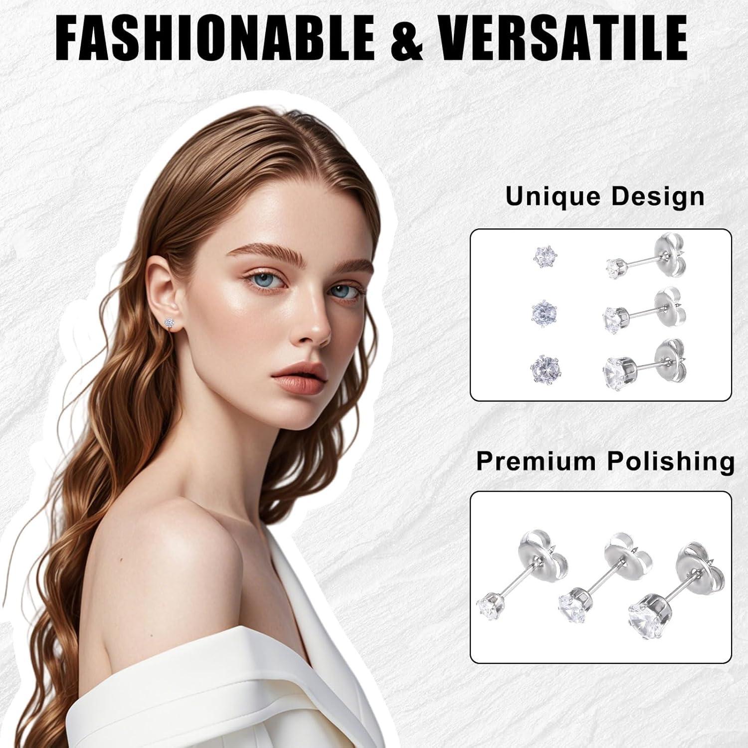 Kit de Perforación de Orejas Desechable Heygueo 49 Piezas