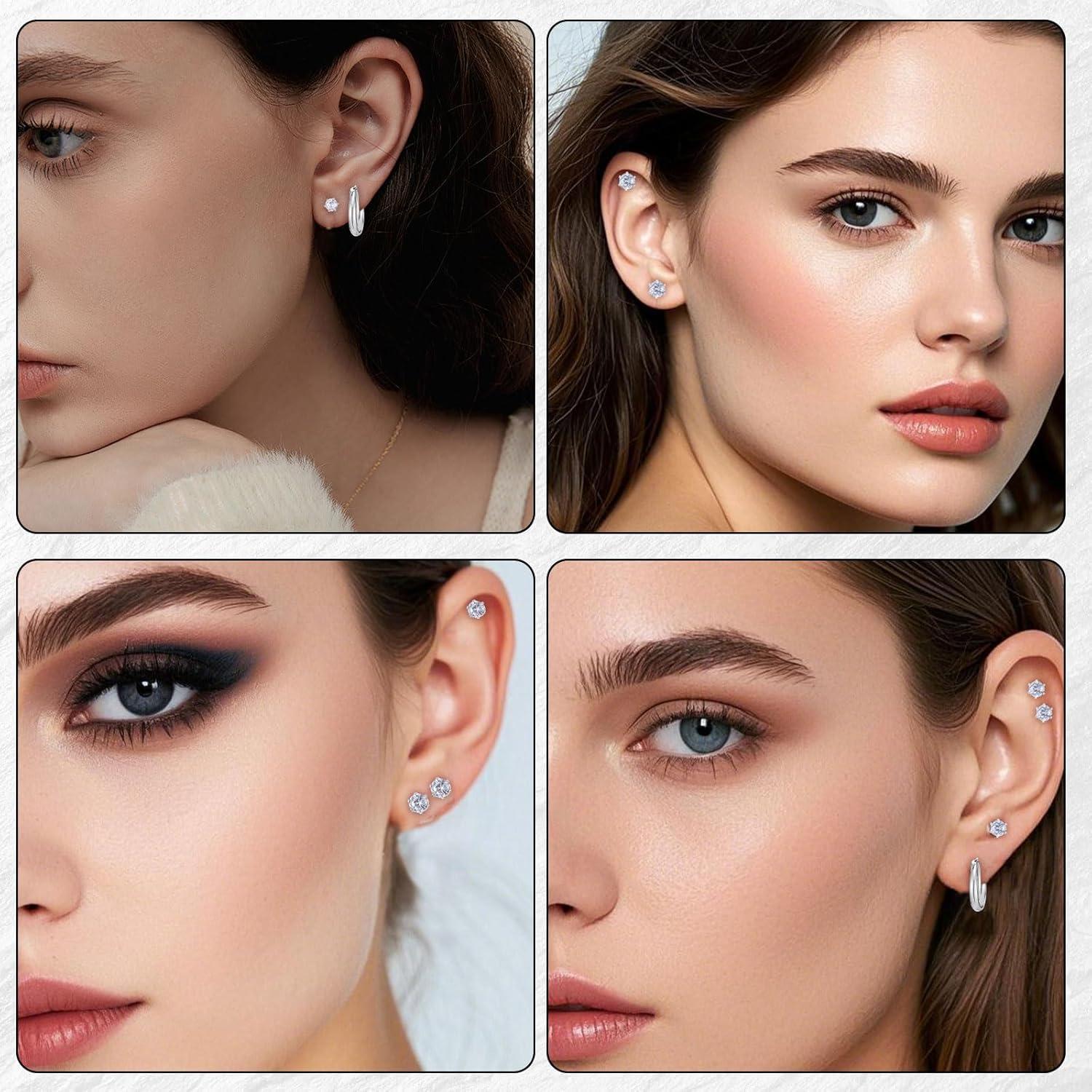 Kit de Perforación de Orejas Desechable Heygueo 49 Piezas