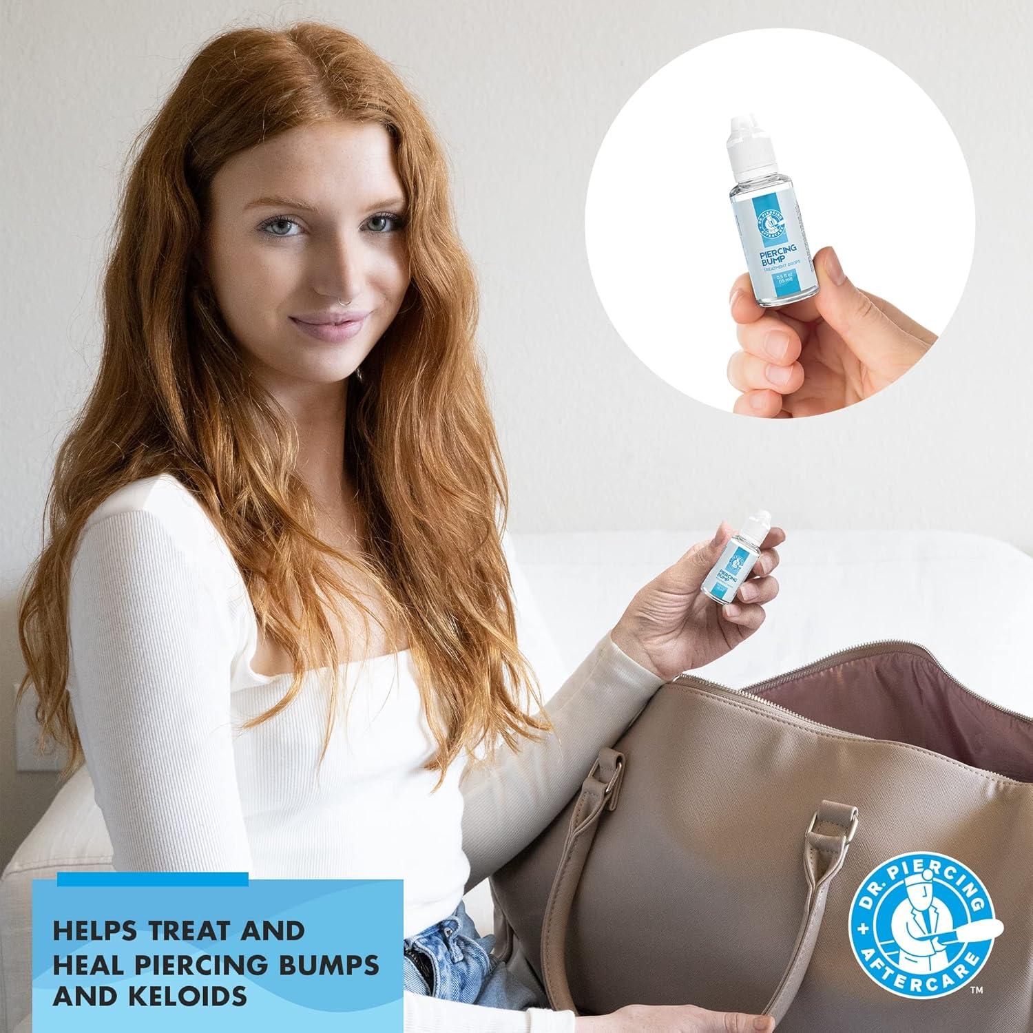 Dr. Piercing Aftercare Paquete de Hisopos y Solución Salina 68g