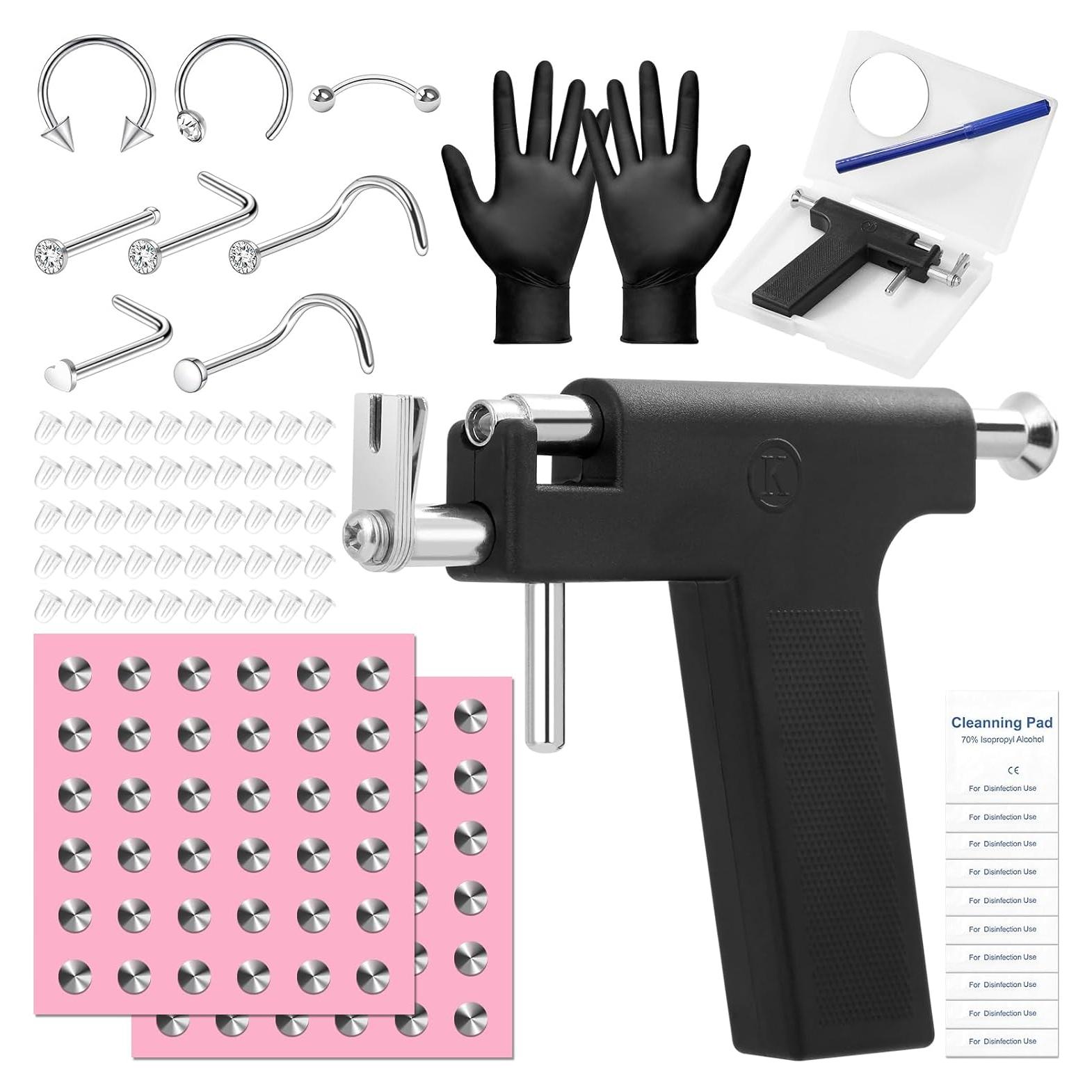 Kit de Perforación de Oídos Dexpinzo con 72 Pendientes