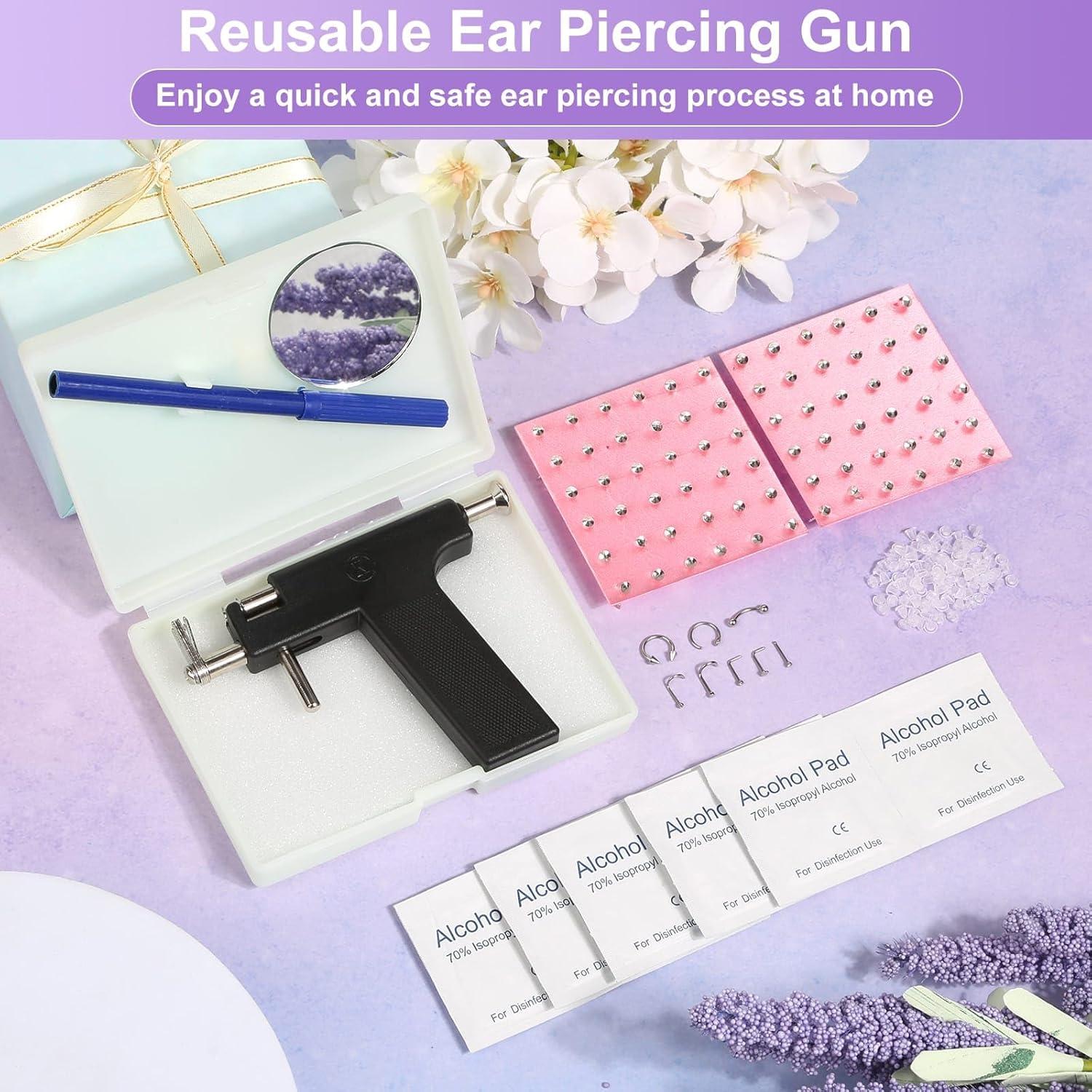 Kit de Perforación de Oídos Dexpinzo con 72 Pendientes