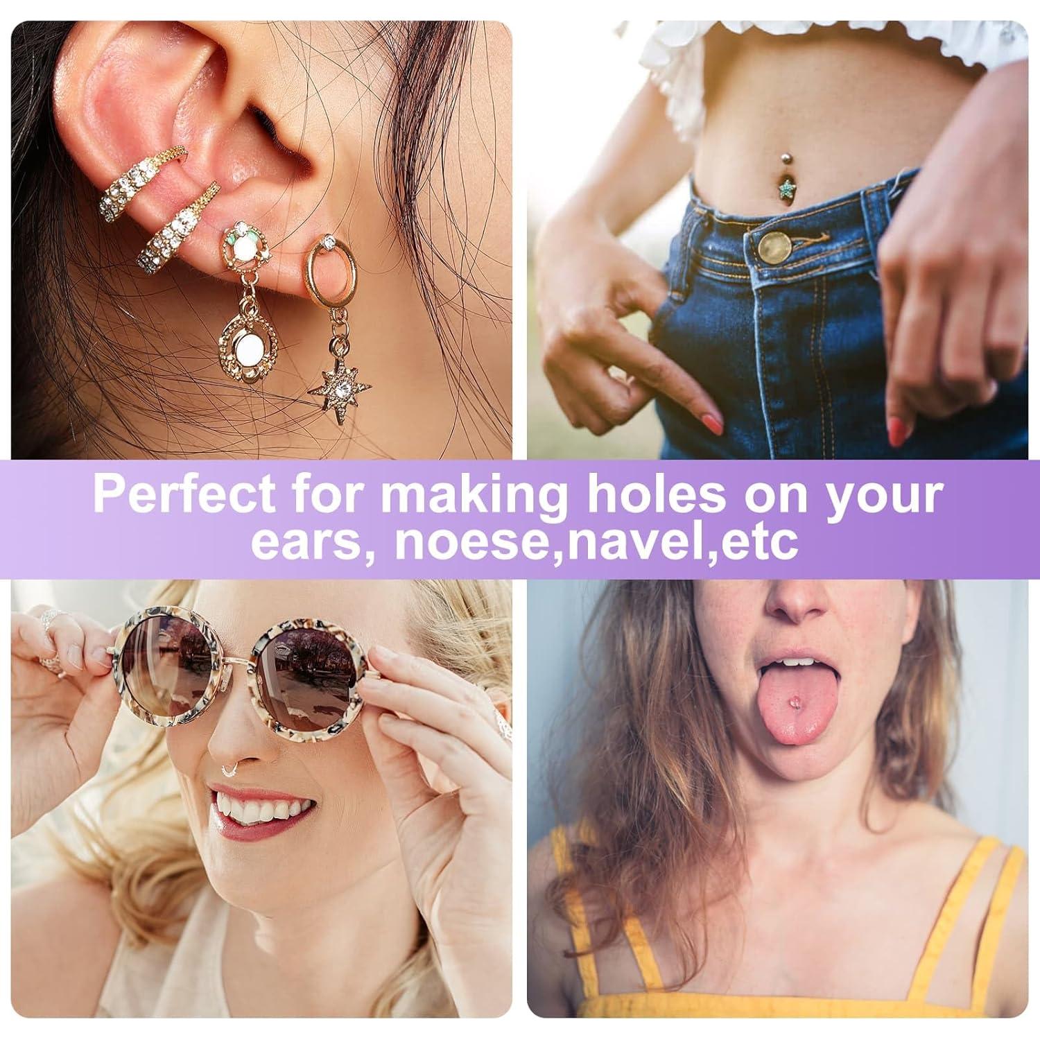 Kit de Perforación de Oídos Dexpinzo con 72 Pendientes