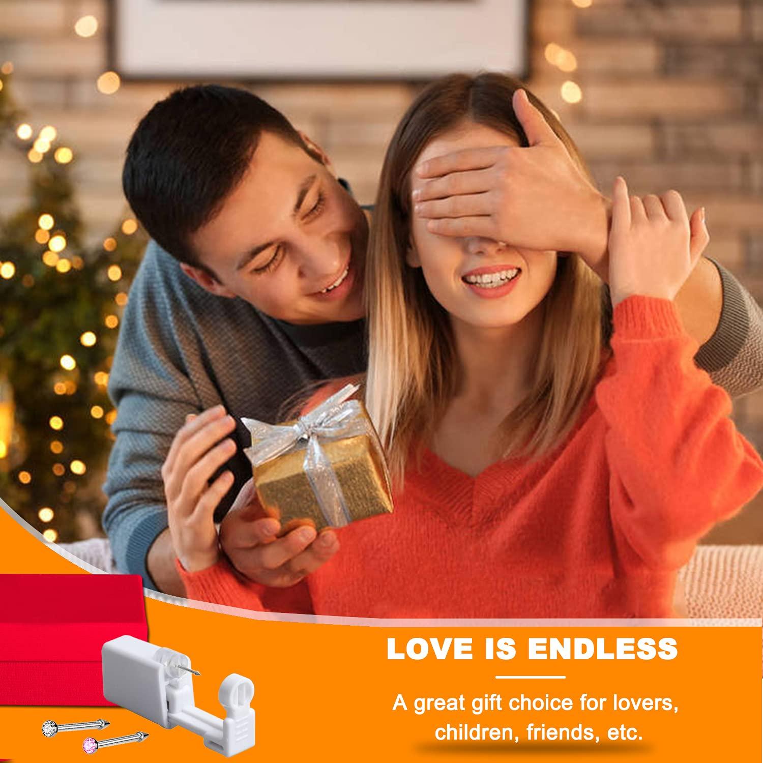 Kit de Perforación de Nariz Desechable YUYYU 4 Piezas Blanco/Rosa