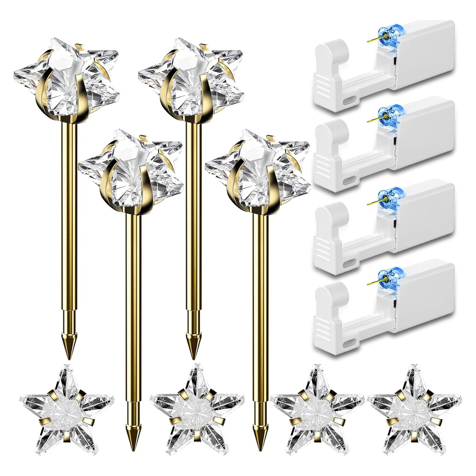 Kit de Perforación de Orejas Nunpag 12 Pcs Acero Inoxidable