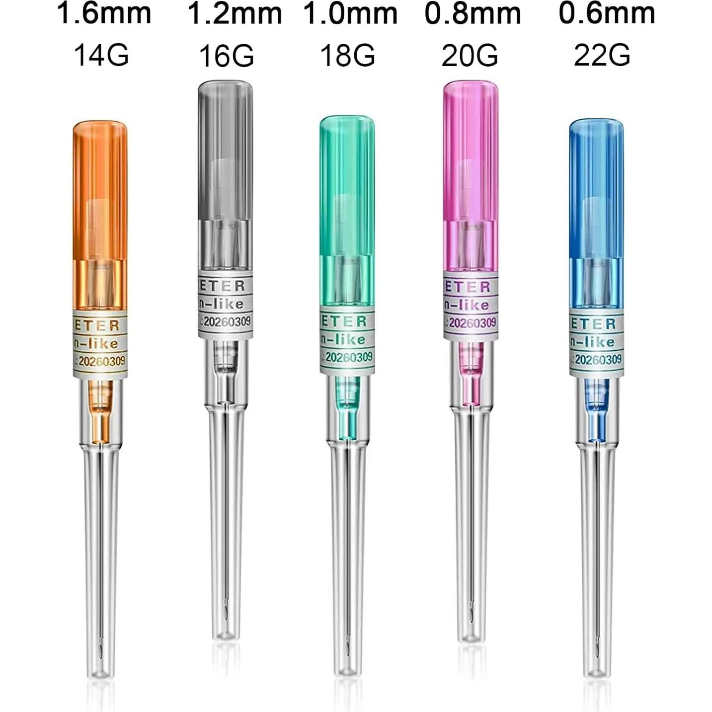 Agujas de Perforación de Catéter Desechables 20G - 10 Piezas