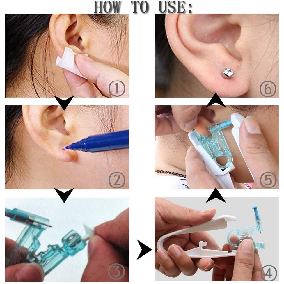 Kit de Perforación de Orejas Desechable Silmy 4 Unidades