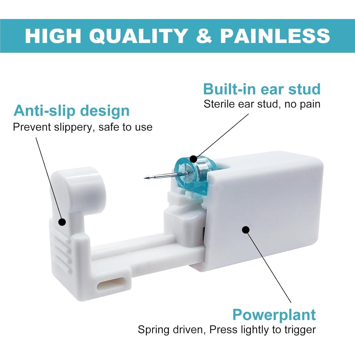 Kit de Perforación de Orejas Autdor 36Pcs - Incluye Pistolas y Studs