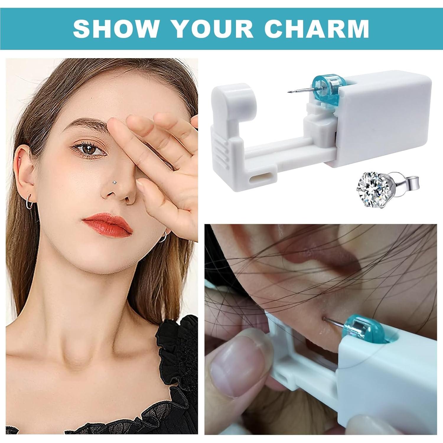 Kit de Perforación de Orejas Autdor 36Pcs - Incluye Pistolas y Studs