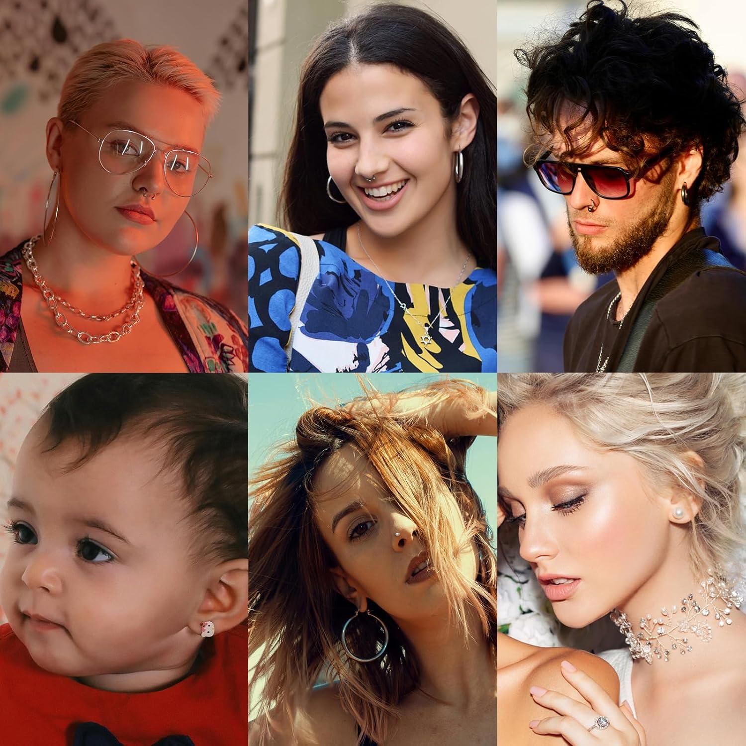 Kit de Perforación de Orejas Autdor 36Pcs - Incluye Pistolas y Studs