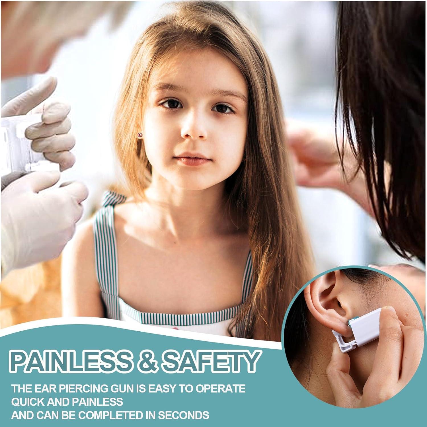 Kit de Perforación de Orejas 12PCS OT-NVWOZR con Aretes y Alcohol