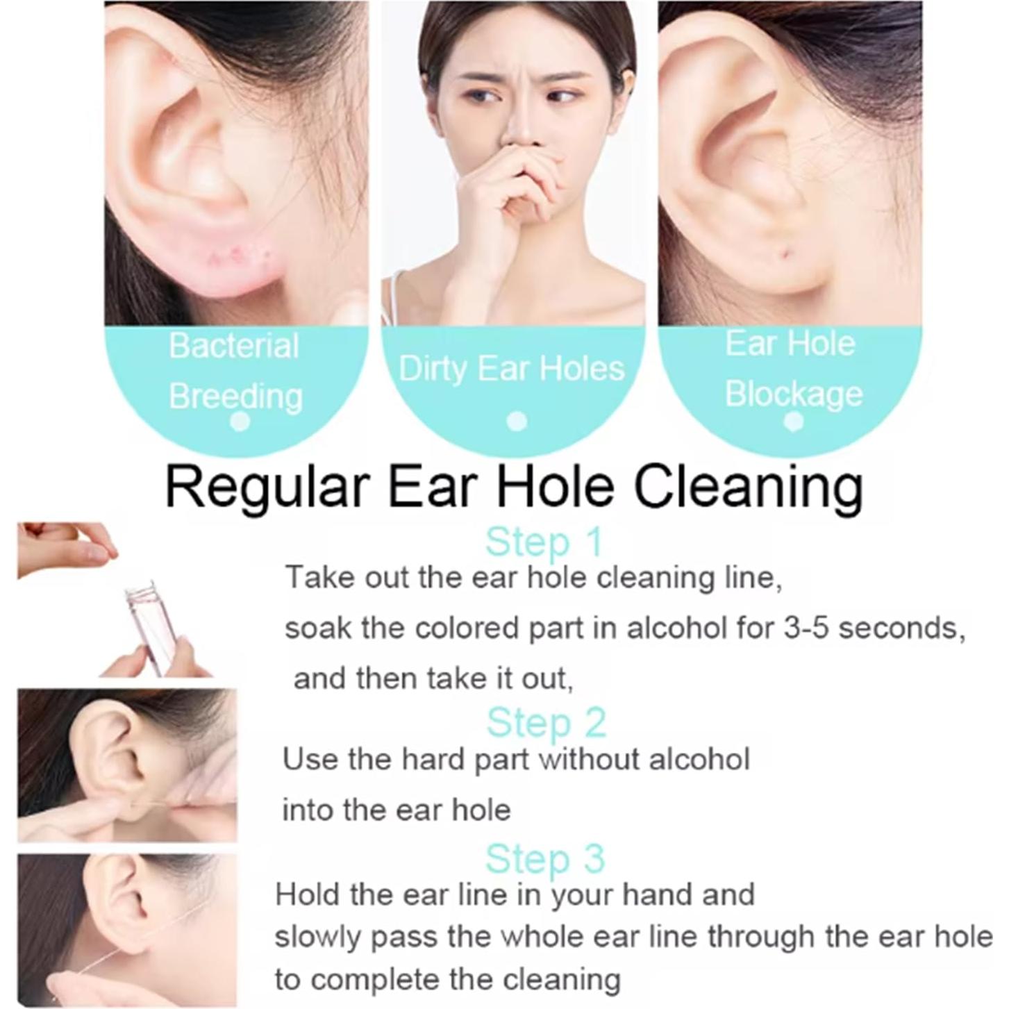 Kit Profesional de Perforación de Orejas HONGTU con 204 Piezas