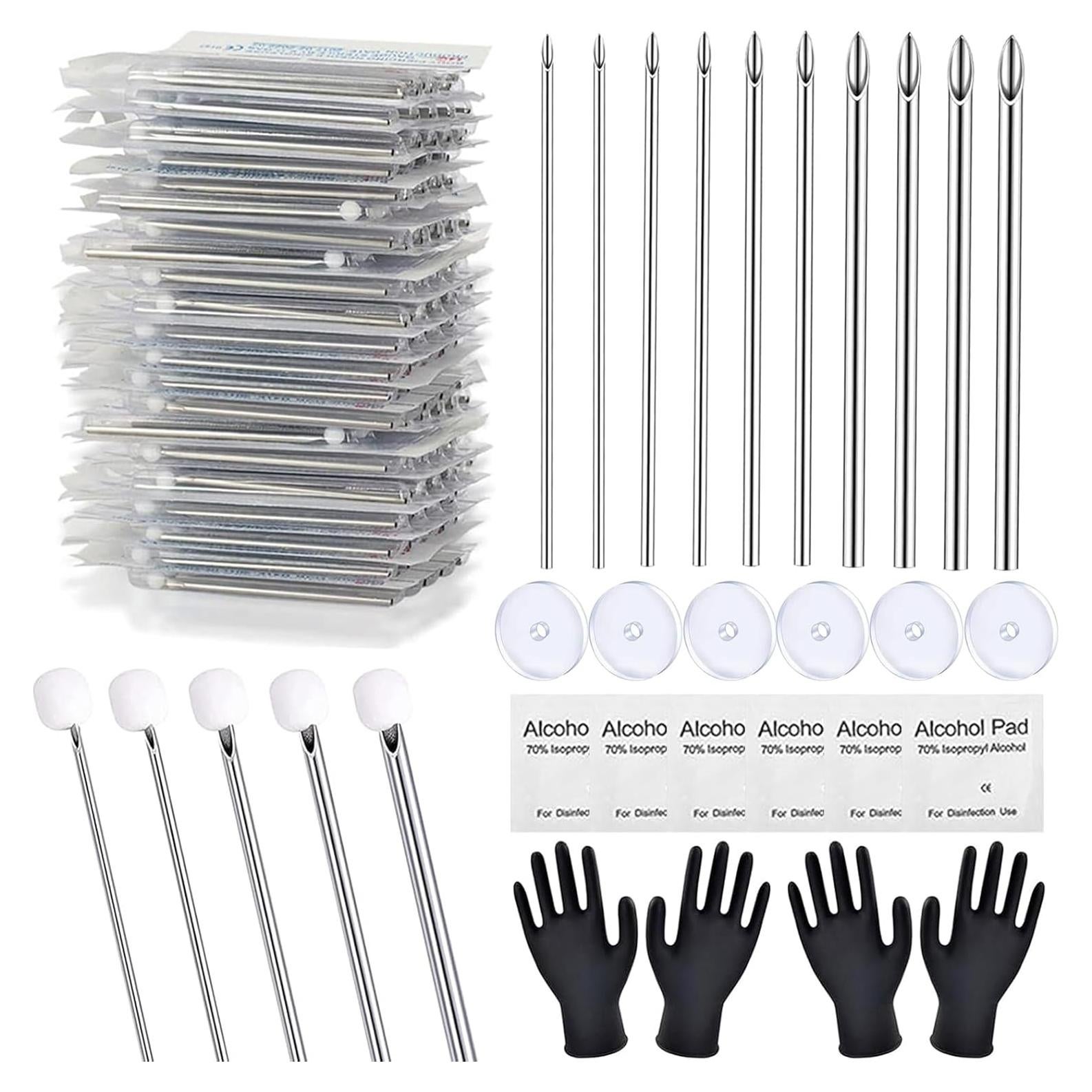 Kit de Piercing Profesional 66 Piezas JUDERO - Agujas 12G a 20G