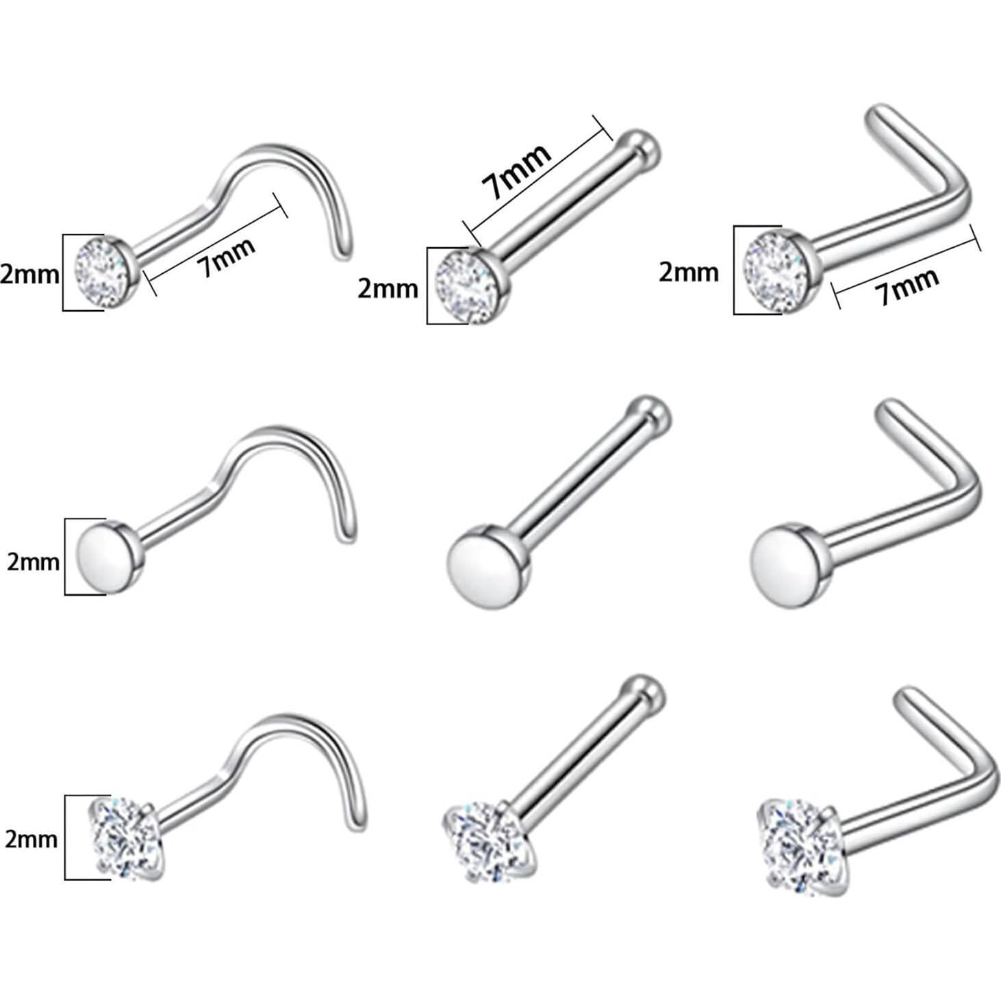 Kit de Piercing Corporal 94 Piezas TKKUY Acero Inoxidable