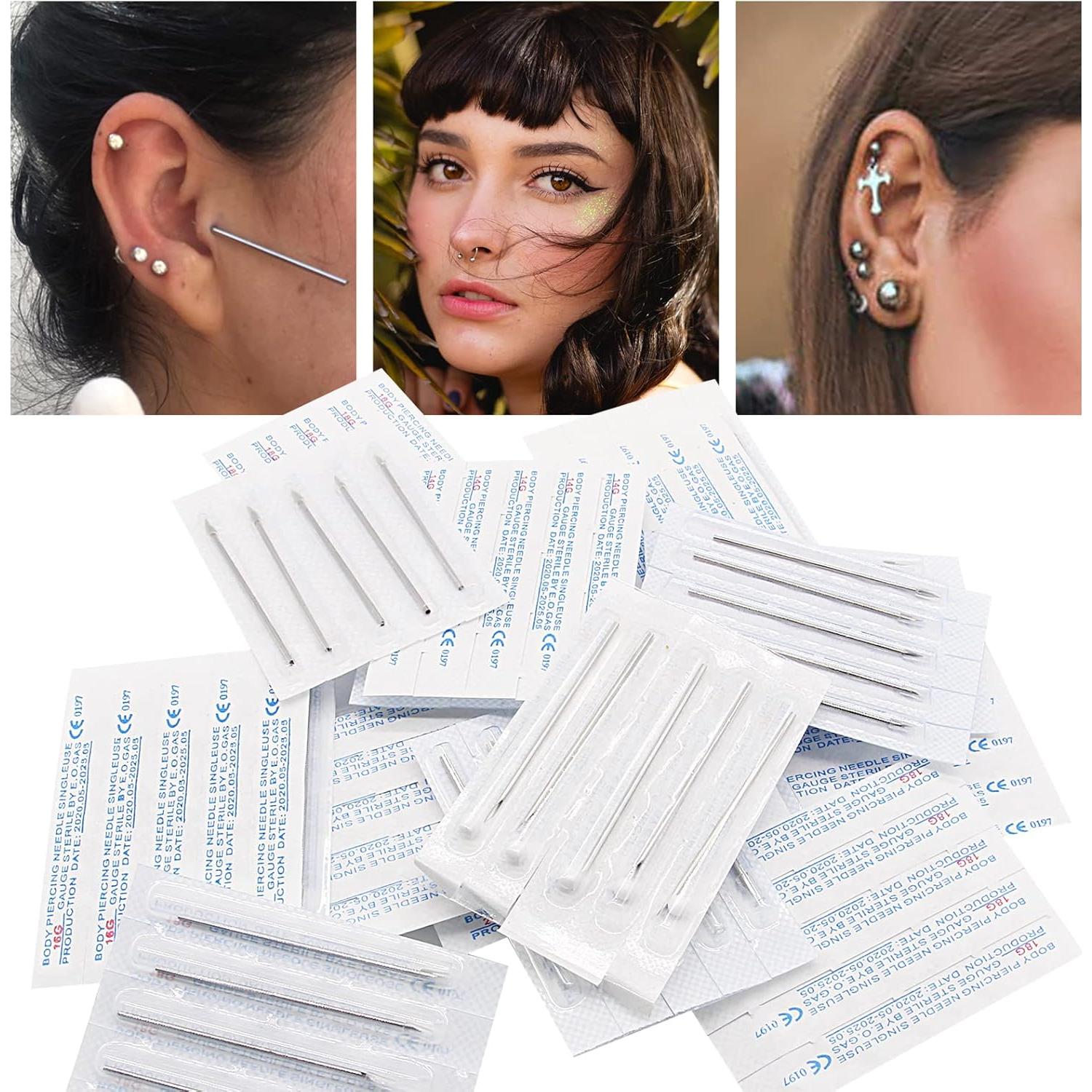 Kit de Piercing Profesional Autdor 43 Piezas Agujas y Herramientas