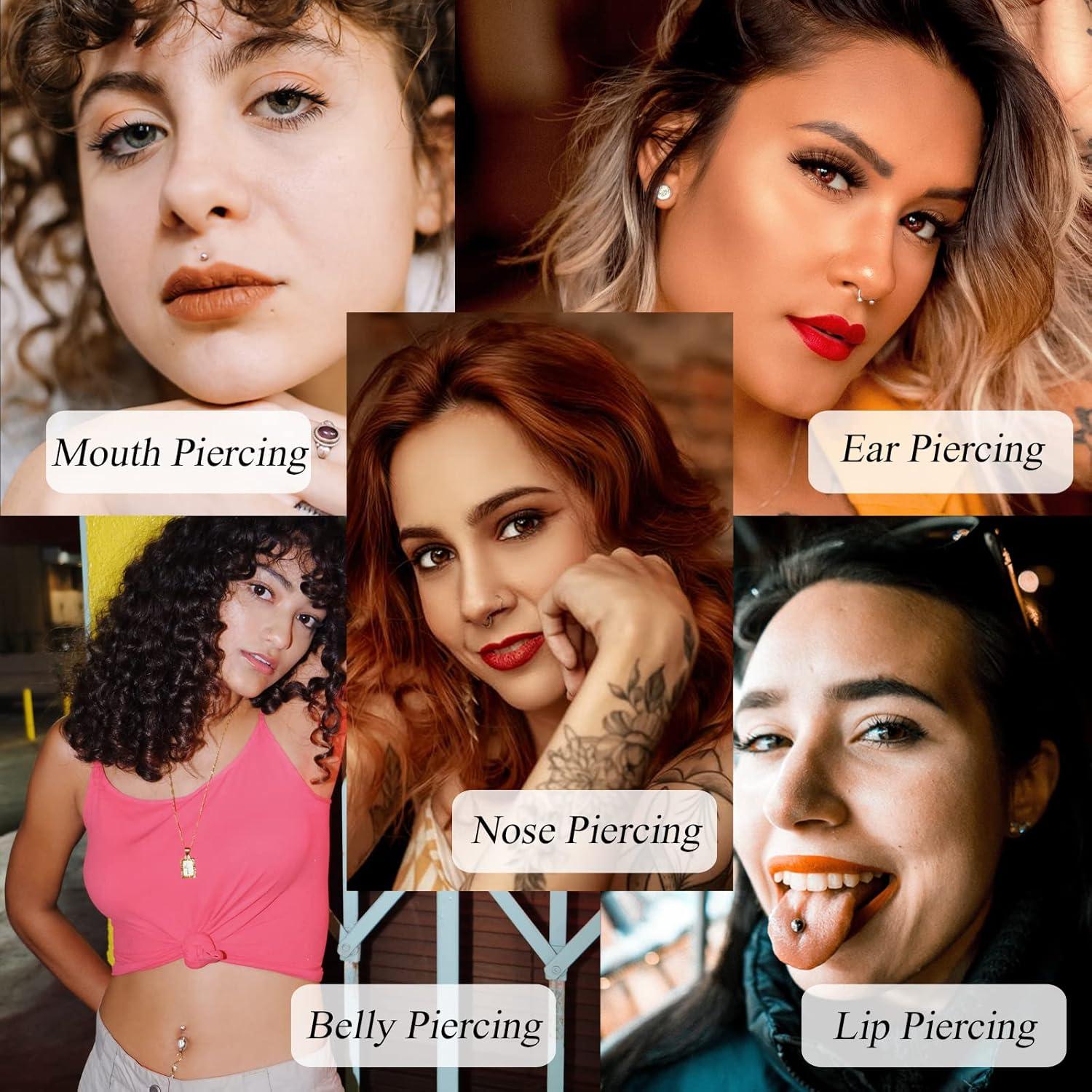 Kit de Piercing Profesional Autdor 43 Piezas Agujas y Herramientas