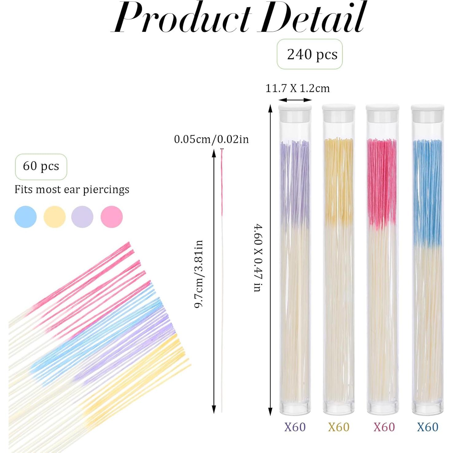 240 Limpiadores de Agujeros de Oído Oruola - 4 Colores