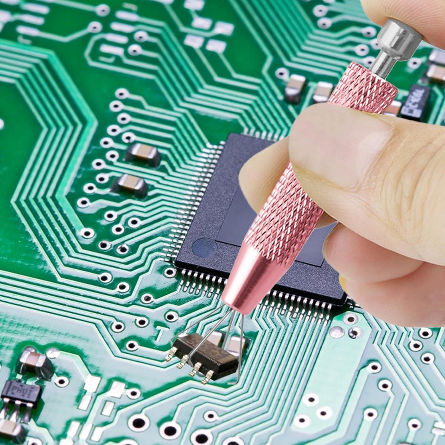 Juego de Herramientas para Agarrar Bolas de Piercing - Starfa Lab - 2 Piezas de Acero Inoxidable Rosa