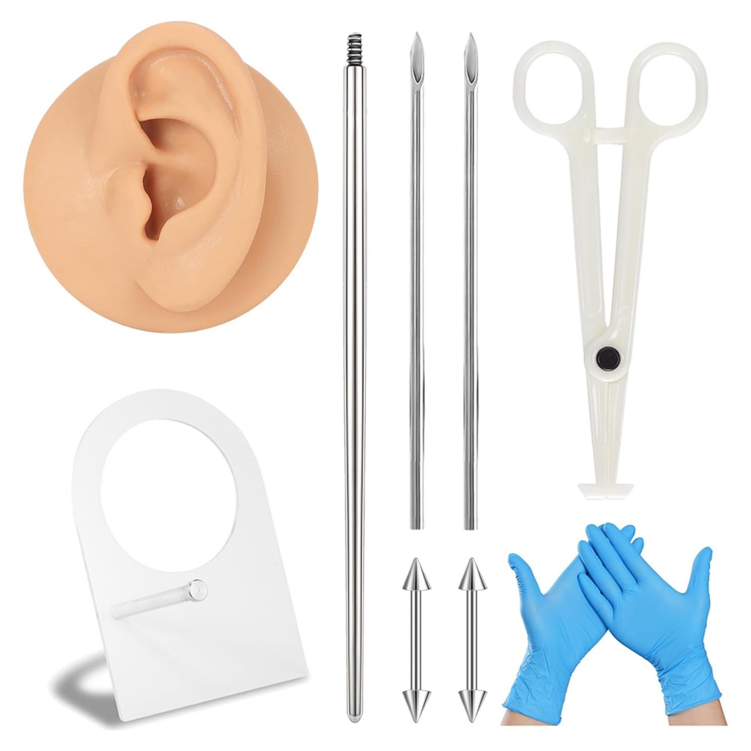 Kit de Piercing de Silicona 6ixGosh para Práctica y Exhibición