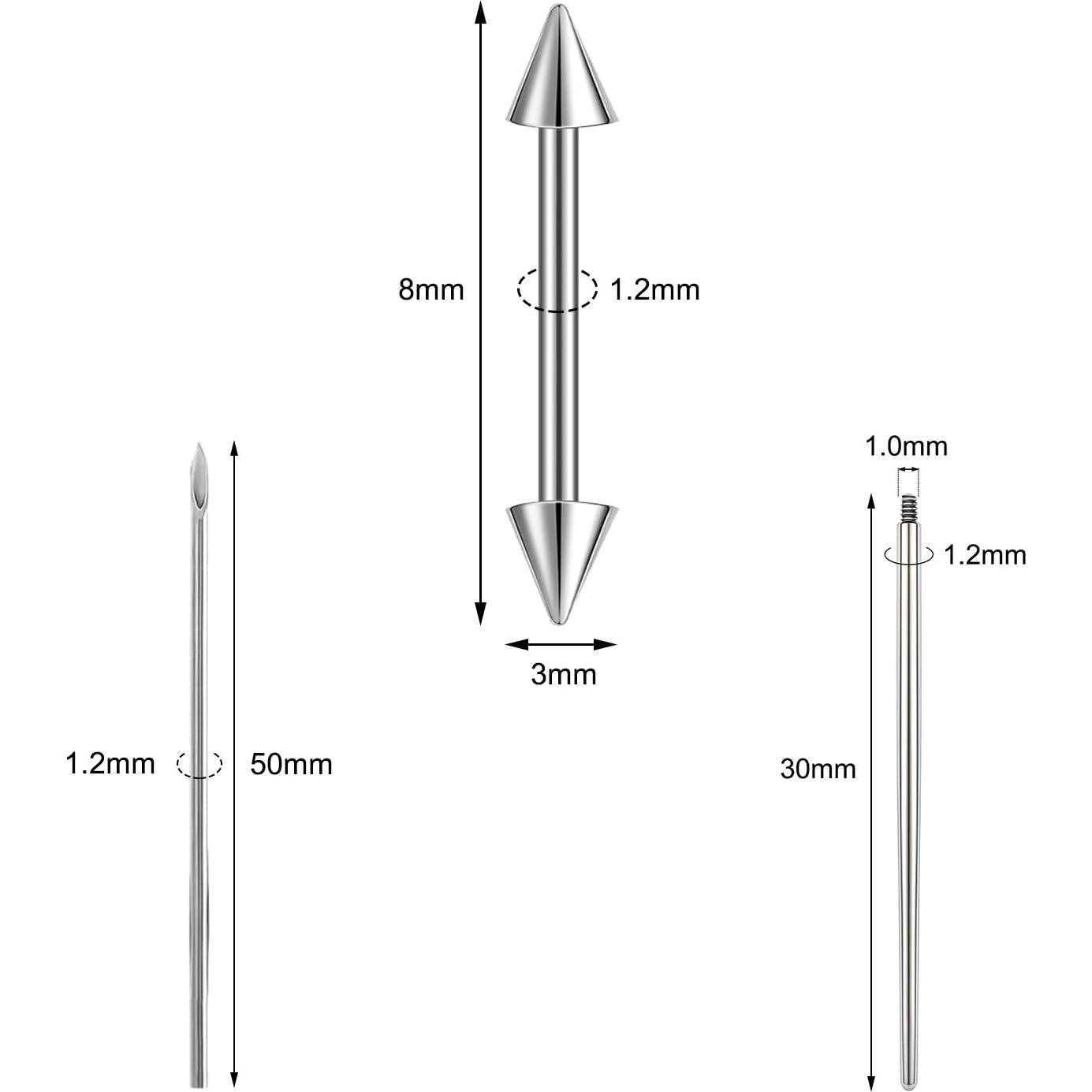 Kit de Piercing de Silicona 6ixGosh para Práctica y Exhibición