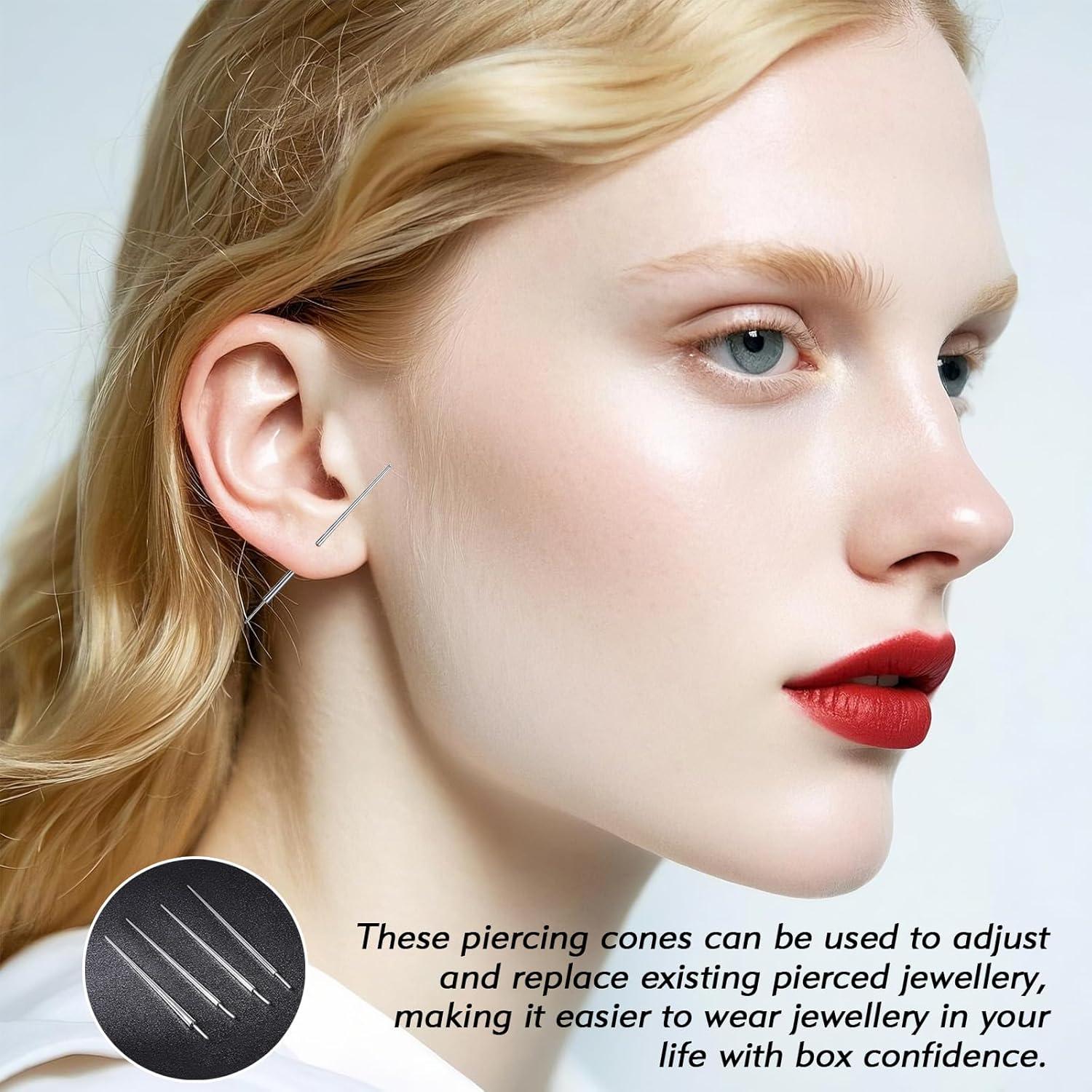 Kit de Herramientas de Cambio de Piercing 4Pcs G23 Titanio