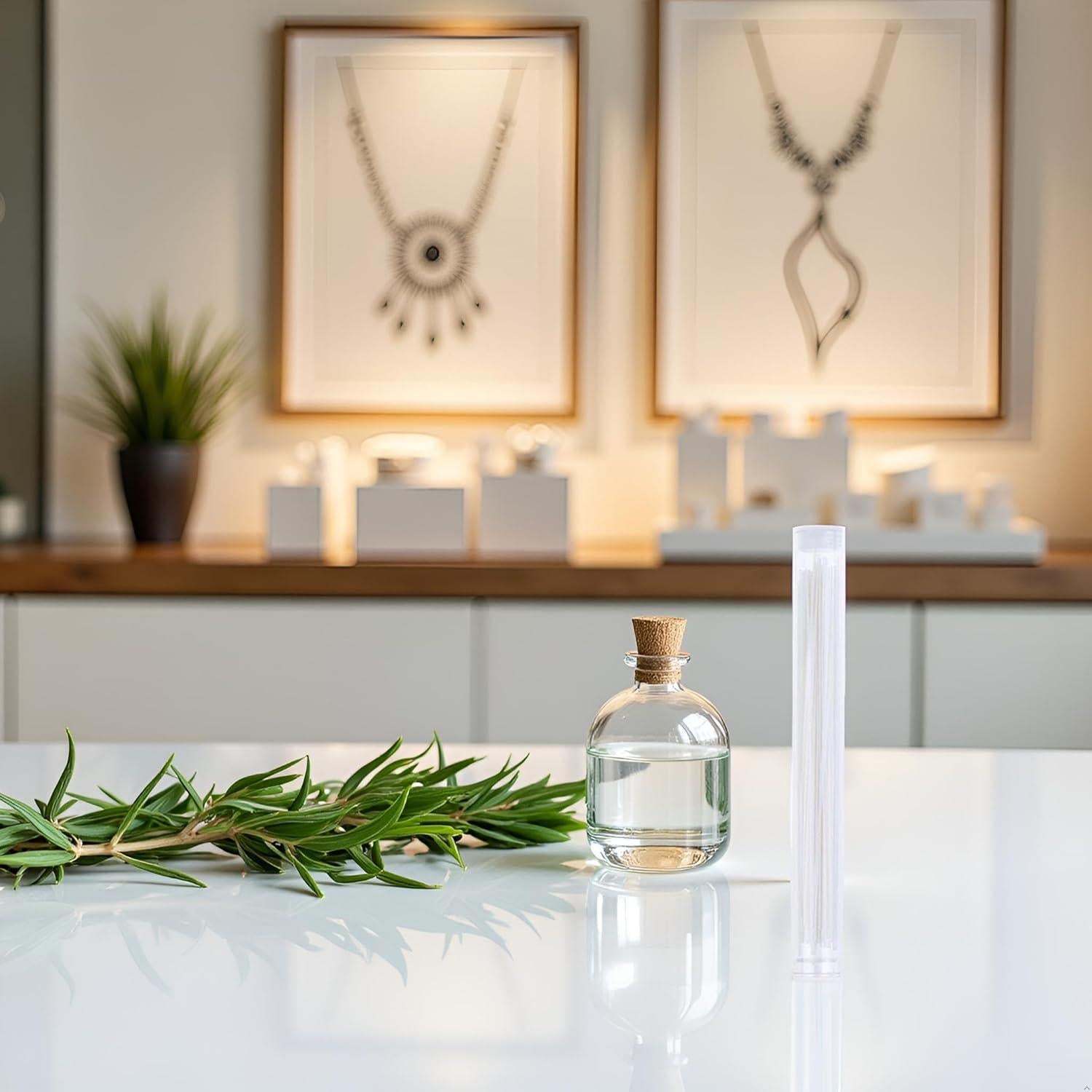 Limpiador de Piercing de Oreja BWESOO - Hilo de Limpieza Herbal