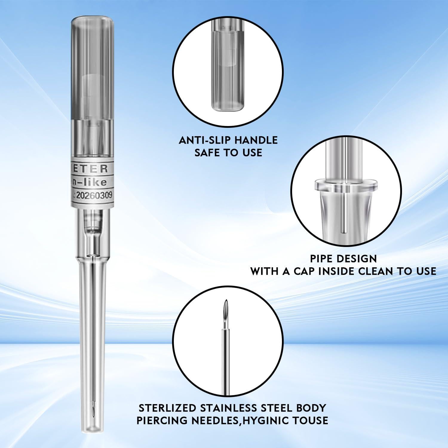 Kit de Catéter de Perforación Mixto 10 Piezas Prgislew 14G-22G