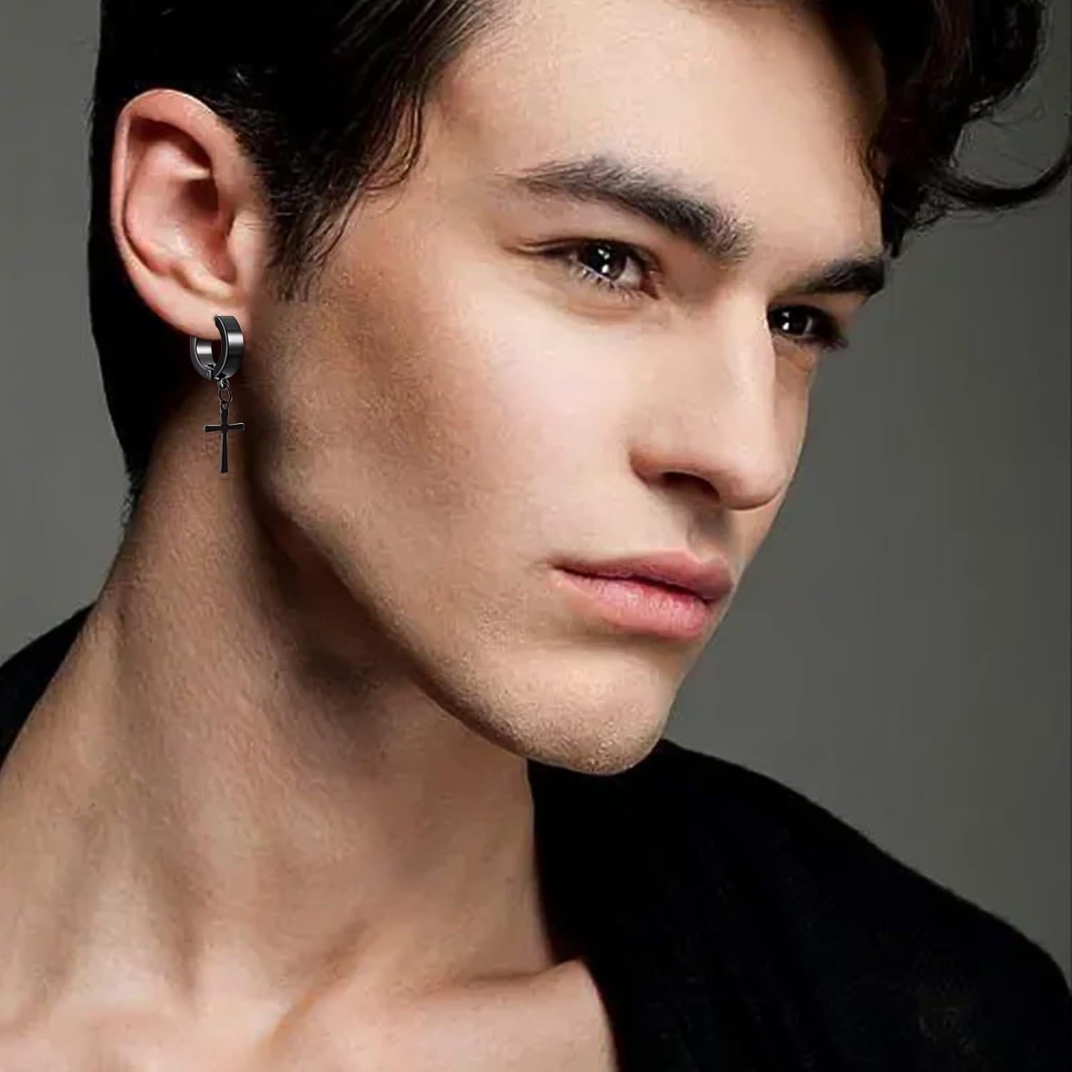 Juego de 10 Pares de Pendientes Magnéticos LEBOCADO Acero Inoxidable