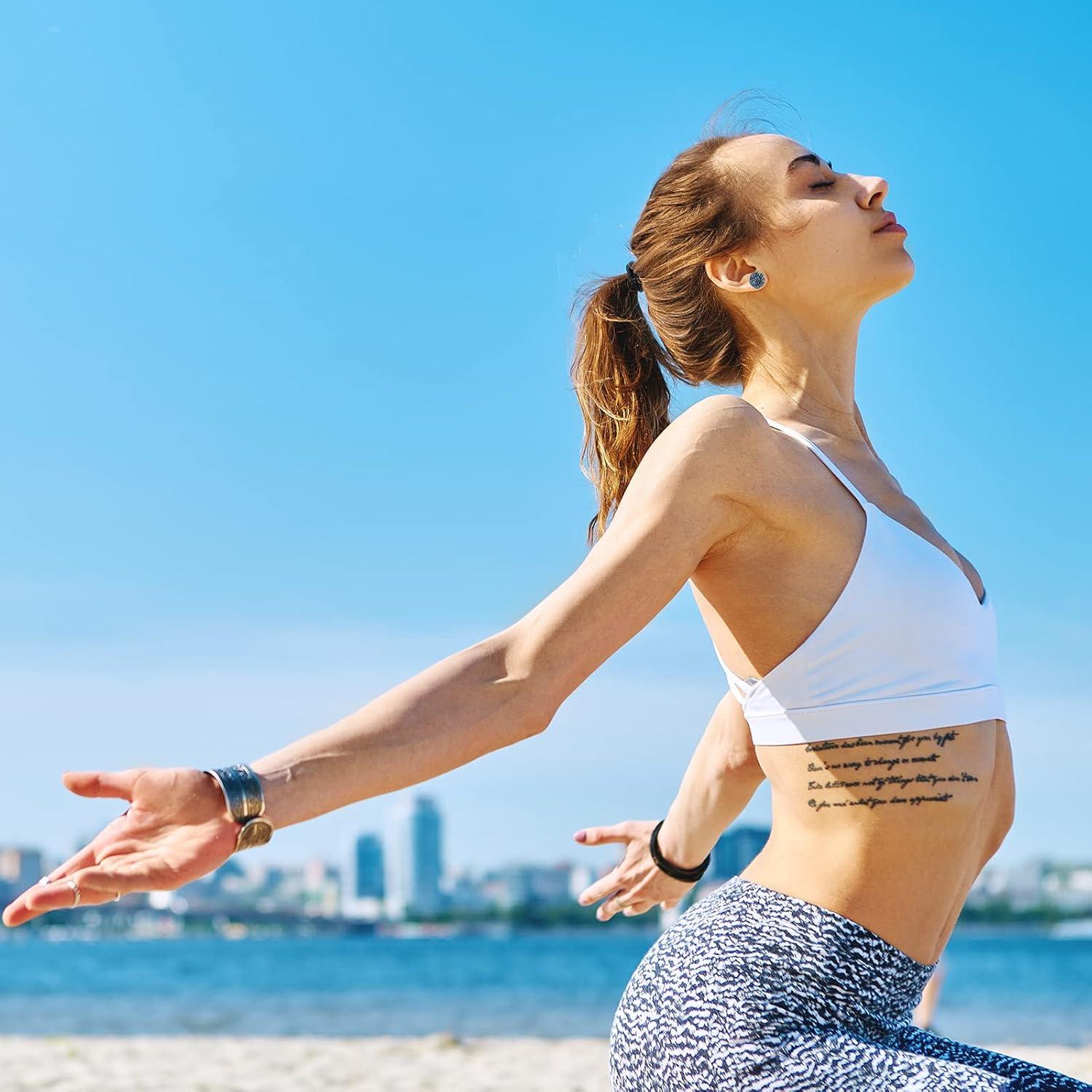 Pendientes de Acupresión Ucilon para Mujeres - 3 Pares de Germanio
