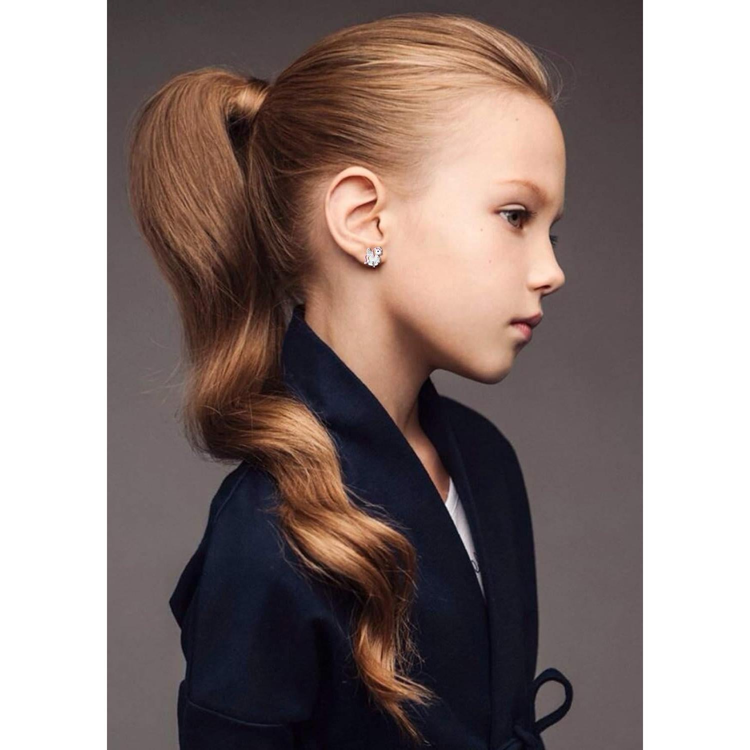 20 Pares de Pendientes de Clip para Niños - Animales Lindos