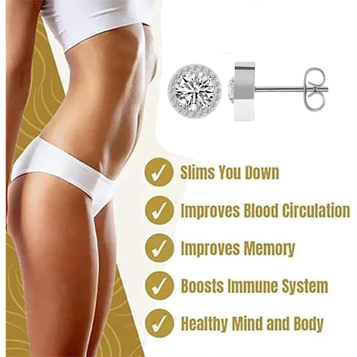 Pendientes Linfáticos de Germanio Linfvity para Mujeres Plata