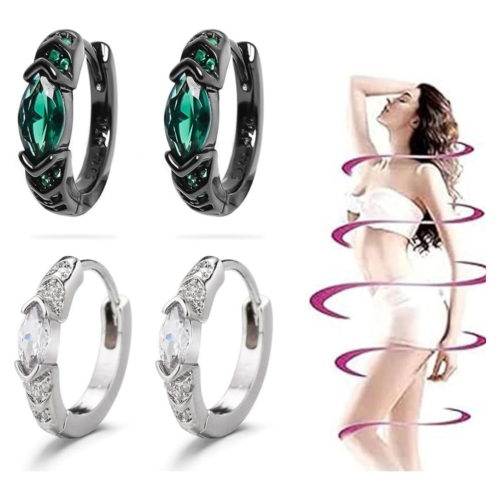 Conjunto de Pendientes de Drenaje Linfático Titanio Ion 16mm