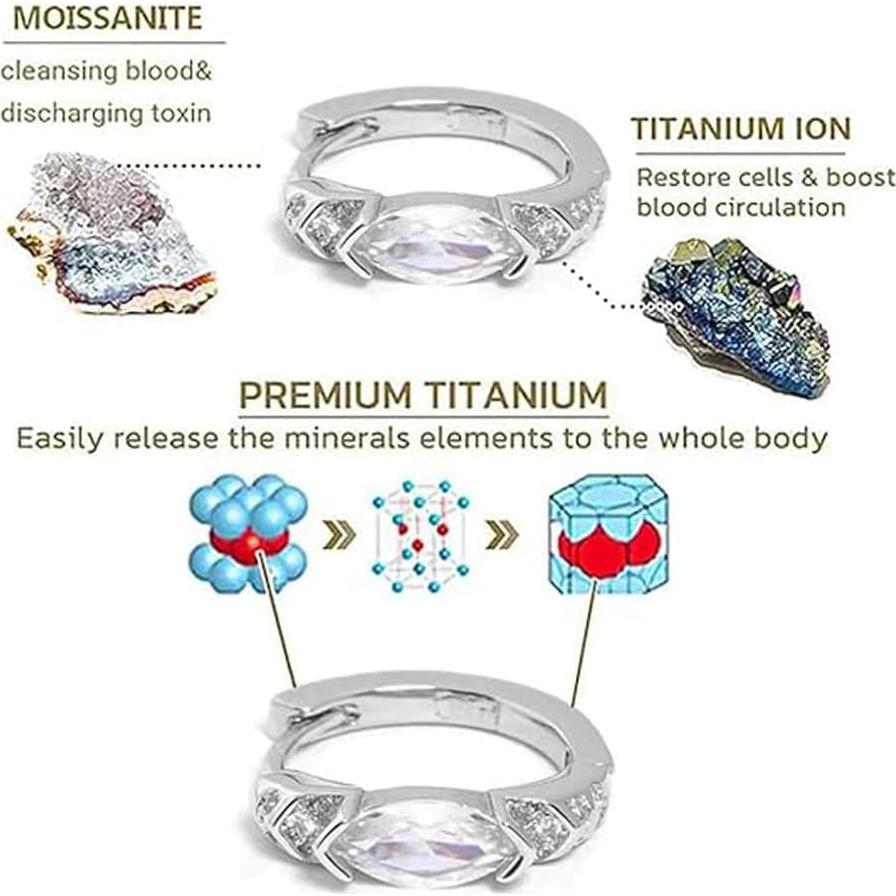 Conjunto de Pendientes de Drenaje Linfático Titanio Ion 16mm