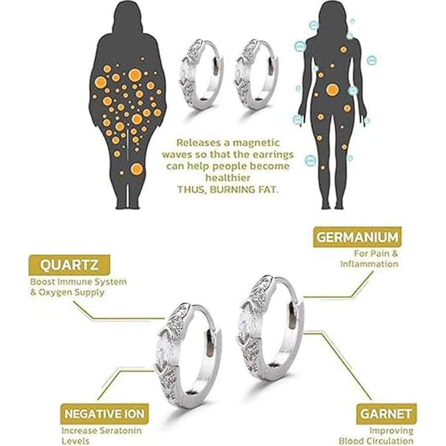 Conjunto de Pendientes de Drenaje Linfático Titanio Ion 16mm