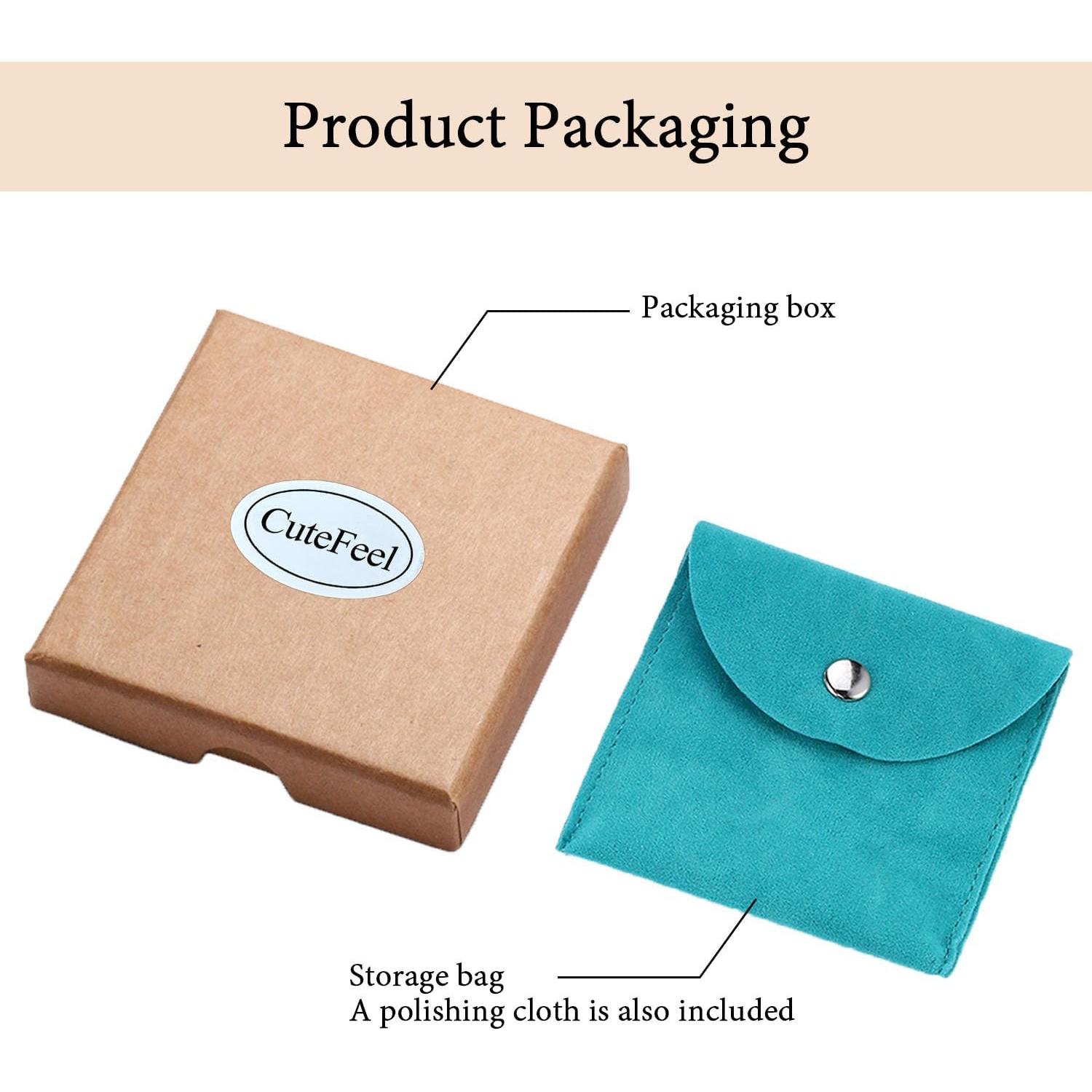 Pendientes de perno de bola de plata esterlina 4mm chapados en oro 18K