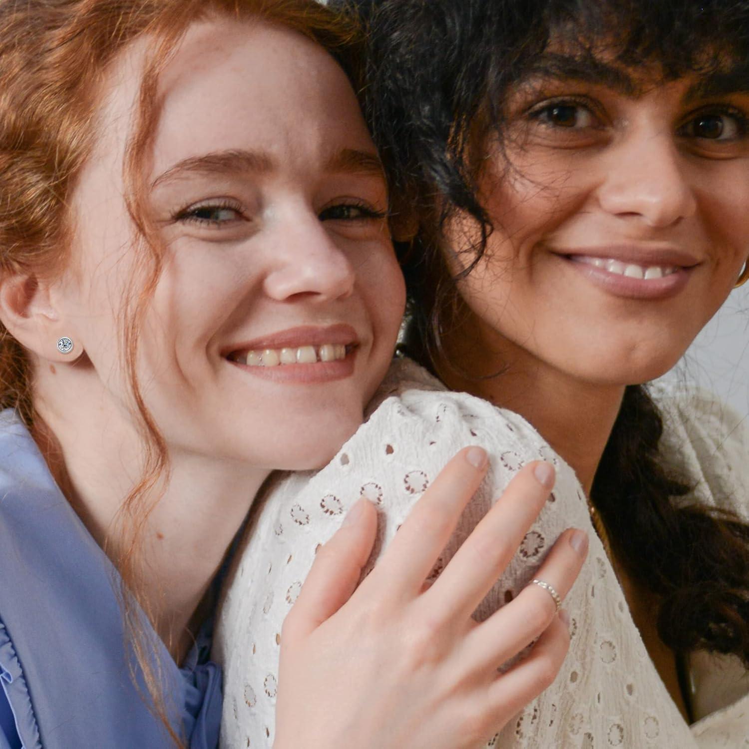 Pendientes de Titanio Hipoalergénicos MJust 20G con Circonio