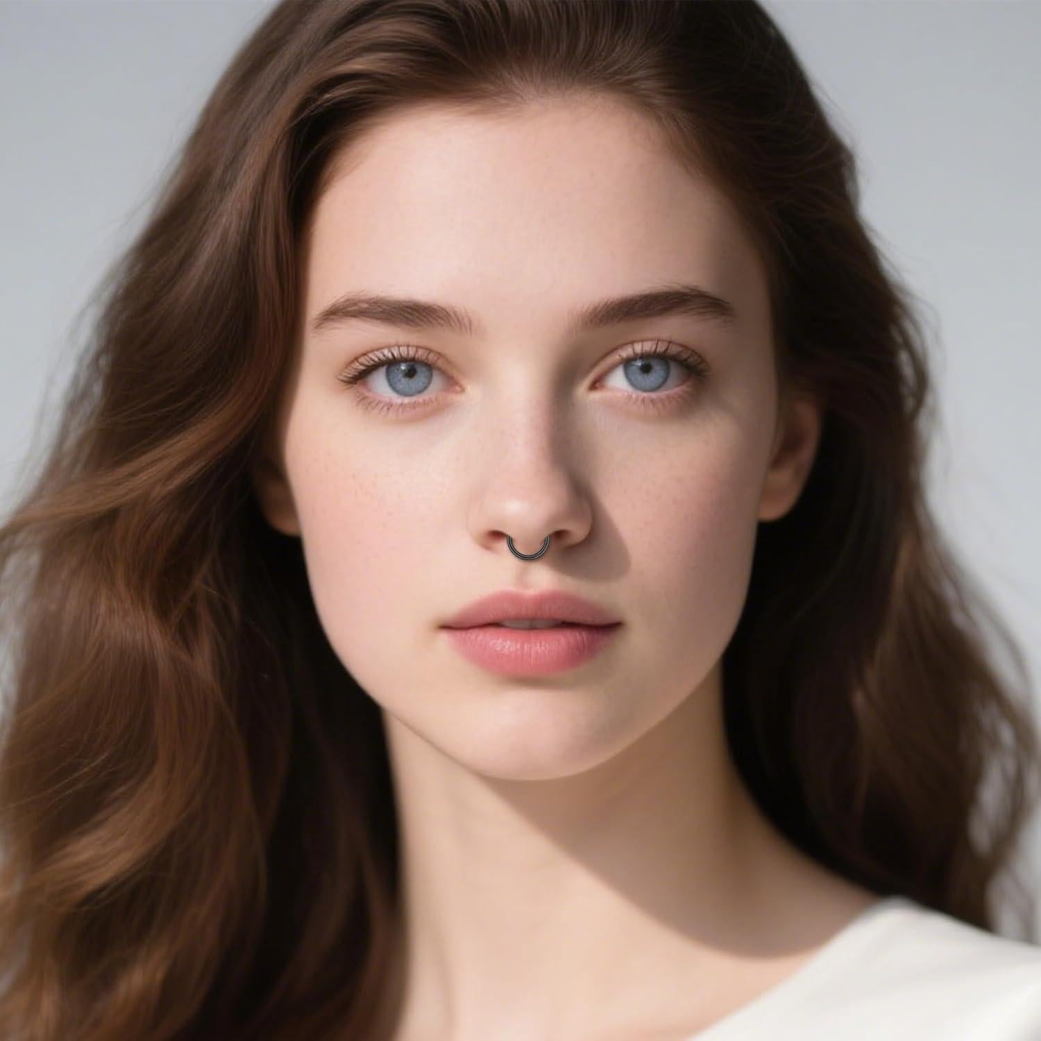 Aros de Nariz Falsos D.Bella Acero Inoxidable 9 Piezas