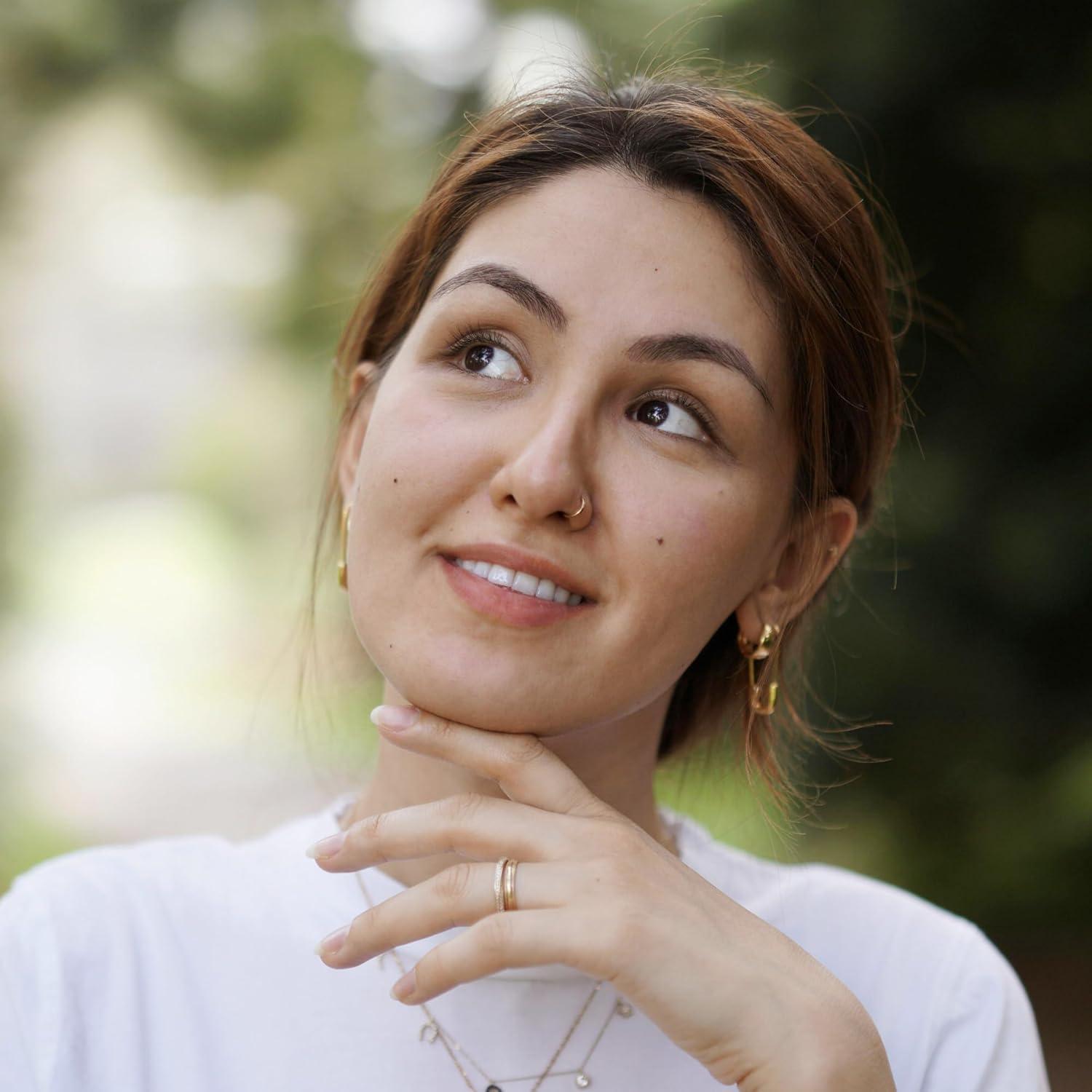 Set 12 Aros Nasales Falsos Velcare Acero Inoxidable 316L