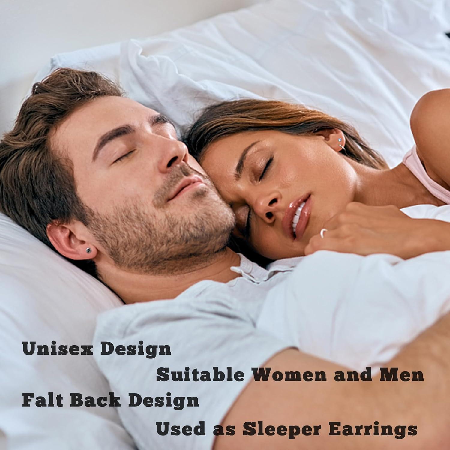 Conjunto de Pendientes de Titanio Hipoalergénicos 9 Pares