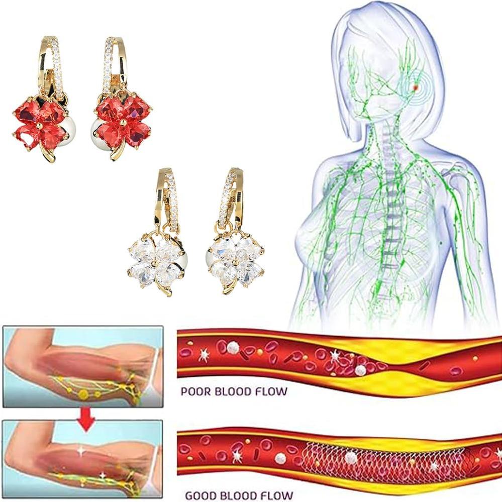 Pendientes de Aro de Drenaje Linfático Lymphvity - 4 Pares
