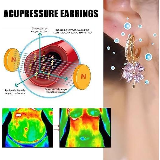 Pendientes de Aro de Drenaje Linfático Lymphvity - 4 Pares