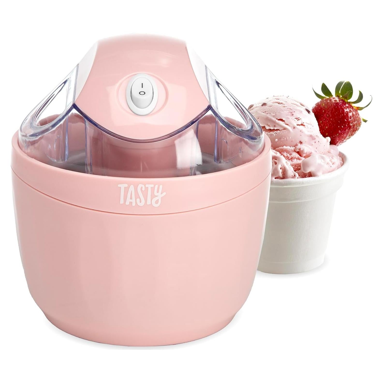 Mini Máquina de Helados Tasty Rosa 1,57 kg Compacta