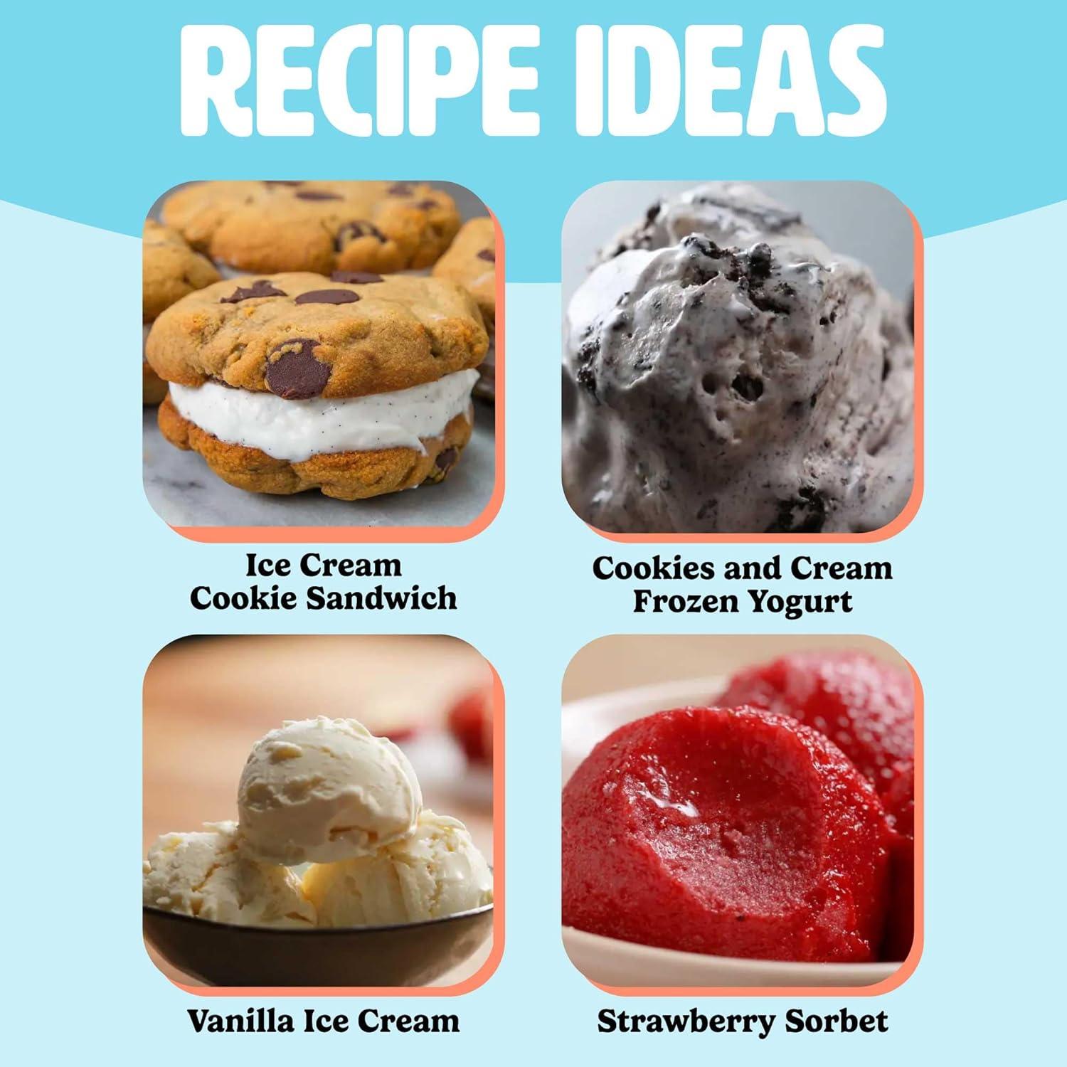 Mini Máquina de Helados Tasty Rosa 1,57 kg Compacta