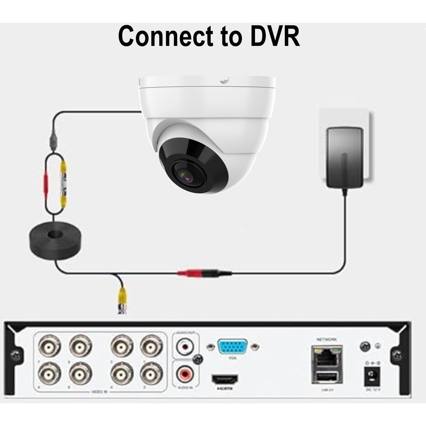 Cámara de Seguridad Analógica 2MP Real HD Bullet 180°