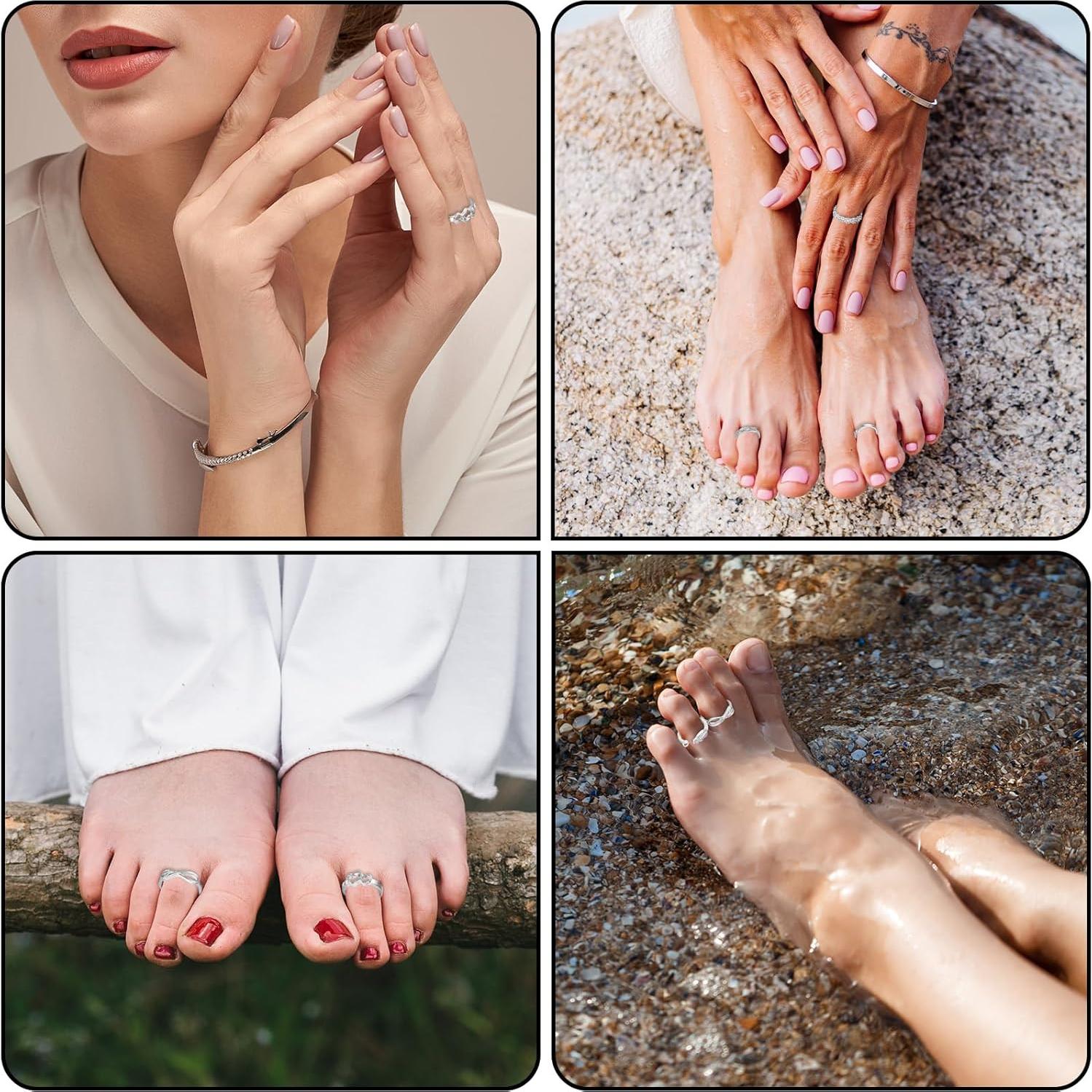 Conjunto 12 Anillos de Plata Ajustables Tyqour Vintage