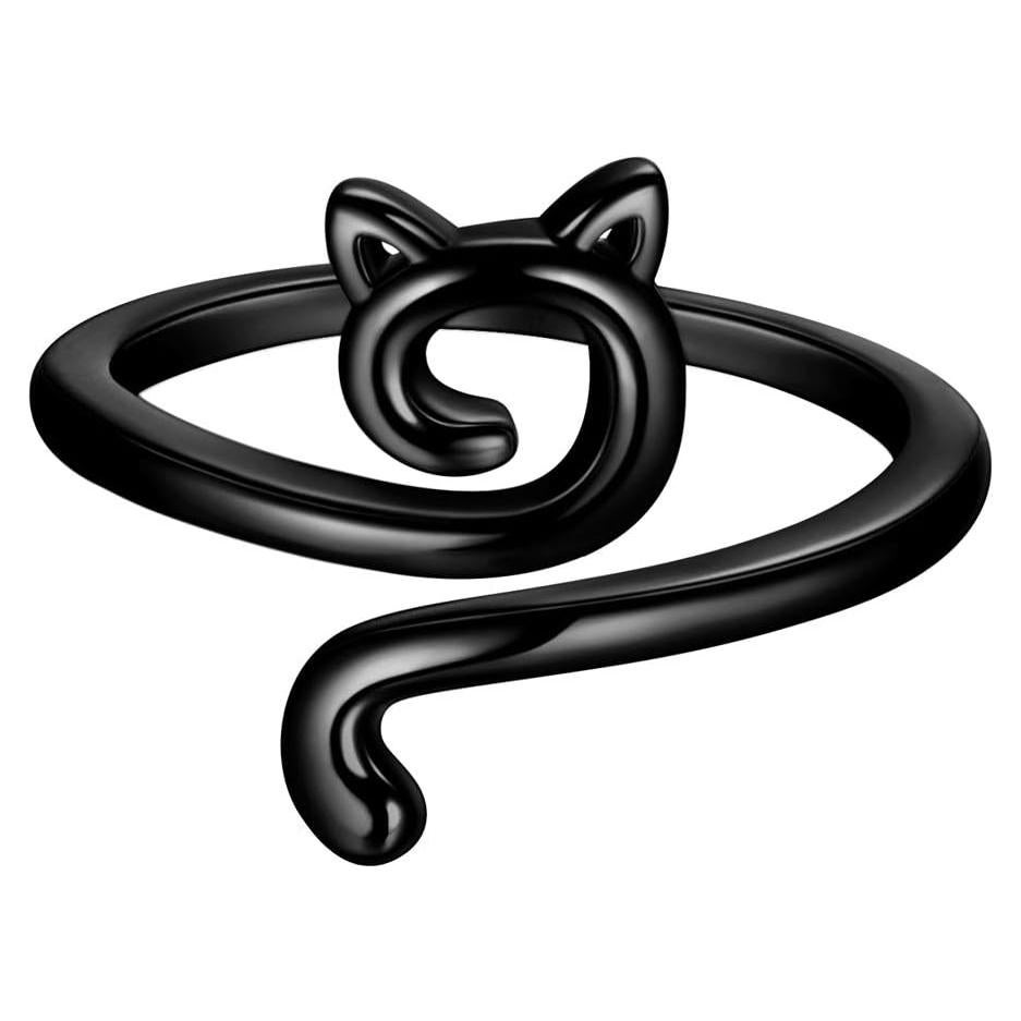 Anillo Ajustable de Gato Lindo Beautlace 18K Oro/Plata