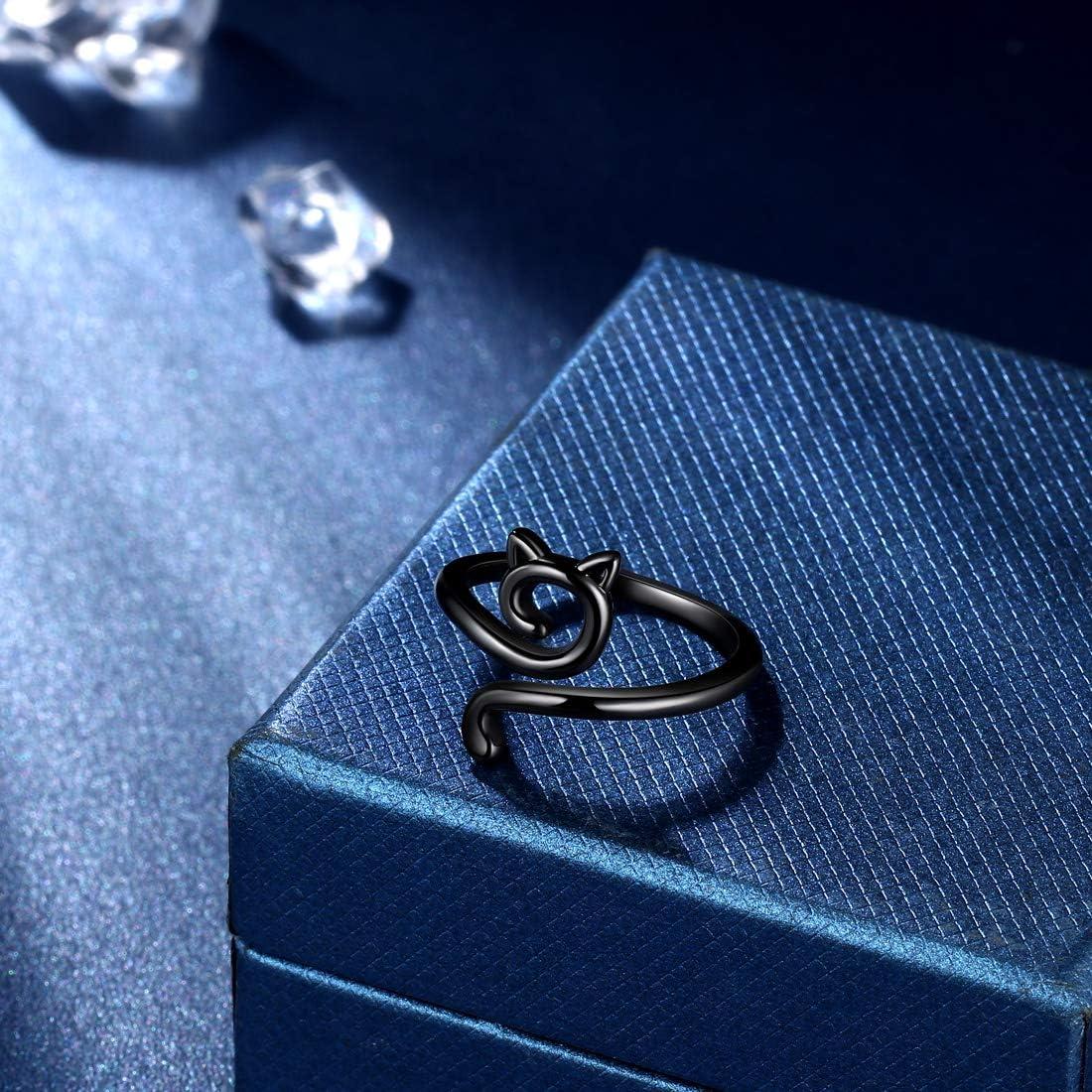 Anillo Ajustable de Gato Lindo Beautlace 18K Oro/Plata