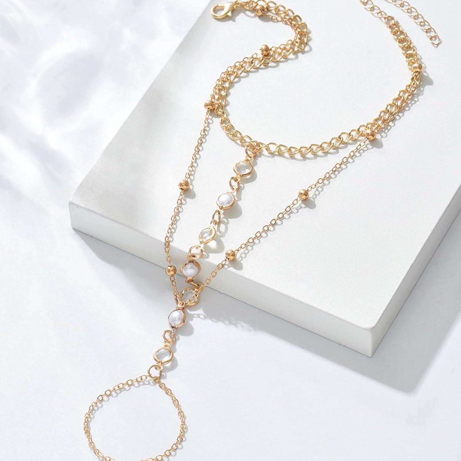 Tobillera de Oro para Mujeres Ajustable YXiu Joyería 0.99 cm